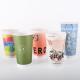 Food Grade PE Coating Double Wall Paper Cups For Hot Drinks Christmas Parties