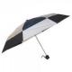 Black And White Collapsible Golf Umbrella Anti Water Metal Fram With 2 Bibs Fulte