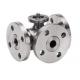 3 Way Full Bore Flanged Stainless Steel Ball Valve with “T” or “L” port