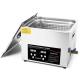 Adjustable Timer Stainless Steel 15L Ultrasonic Cleaner 400W Heating Power 20-80.C Temperature