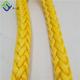 Red Color 12 Strand UHMWPE HMPE Spliced Mooring Rope 24mmx220m For Ships