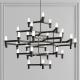 Modern Luxury Lustre Metal Lighting Stairs Deco Indoor Living Room Study Crown Minor Chandelier (WH-MI-325)