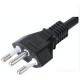 Home Appliance 3 Prong Power Cord , Black 20 Amp Brazil Power Plug