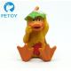 Fashionable Funny Squeaky Rubber Duck Dog Toy Customized Color Unique Design