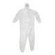 Work Protection Disposable Protective Coverall , Disposable Hooded Coverall