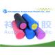 Round Shape Soft Massage Foam Roller Portable Pilates Stick With Black / White / Blue