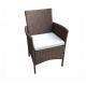 Outdoor 87cm Height 52cm Width Garden Leisure Chairs With Cushion