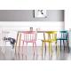 20kg Coloured Plastic Dining Chairs Non Toxic PP Polyethylene