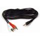 3.5mm to 2rca av audio cable 6FT