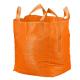 Orange Flat Bottom Super Sack Bag Filling Spout Top / Full Open Top Available