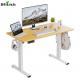 SPCC Steel/Iron Frame Walnut Wooden Home Office Workstation with Electric Height Adjustment