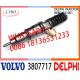 Common Rail Fuel Diesel Injector BEBE4C11001 3807717  03807717 E1 for VO-LVO PENTA ENGINES D12 775BHP
