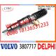 Common Rail Fuel Diesel Injector BEBE4C11001 3807717  03807717 E1 for VOL PENTA ENGINES D12 775BHP