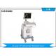 Black And White Ultrasound Machine Trolley With Convex Probe For Pregnancy