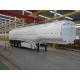 35 Ton 42m³ Stainless Steel Jet Crude Oil Tanker / Fuel Tank Trailer