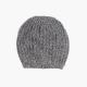 Reversible Ribbed Slouchy Beanie , Marl Color 3gg Knitted Cap For Ladies