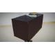 Collapsible Crate Brown Large Plastic Outdoor Storage Box 80L