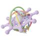 Long Lasting Manhattan Ball Rattle Silicone Teething Toy Light Purple For Safe And Sustainable Playtime