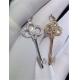   diamonds of crown key 18kt gold  with yellow gold or white gold or pink gold