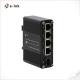 Mini Industrial Ethernet Switch 3 Port 10/100/1000T To 1-Port 100/1000X SFP PD with PoE Splitter Function