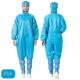 Washable Blue Anti-static Clean Room Working Clothes ESD Garment Jumpsuit Without Hood Cleanroom Coverall Without Hood