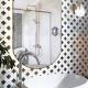 Waterjet Flower Pattern Marble Stone Mosaic Bathroom Tiles For Home Decoration