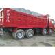 Red Color HOWO 375 Howo Dump Truck 12 Wheeler Used One Year Warranty