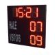 Red Electronic Large Digital Soccer Scoreboard With Waterproof Iron Cabinet