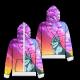 Multi Style  Digital 3D Sublimation Zip Up Hoodie All Over Print On Demand Lightweight