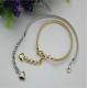Universal fashion 129 mm length iron material light gold women shoes metal chain buckle with hooks