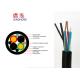 Outdoor Indoor 4 Core Multimode Fiber Optic Cable With Copper Wire Power Supply