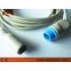 Siemens Compatible IBP Adapter Cable For Utah,BD,Edwards,Abbort,B.braun,Argon,Medex logical IBP Transducer