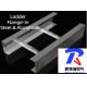 Channel Support Made Possible with T1-60x200 Hot-Dipped Galvanized Ladder Cable Tray