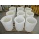 White Refractory Ceramic Crucibles Graphite Melting Crucible For Drying Burning