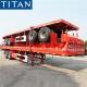 TITAN 40~60 tons bogie suspension commercial Flatbed Semi Trailer manufacturers