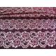 Wavy Floral Elastic Lace Fabric Eco-friendly Dyeing For Evening Dress CY-DK0037
