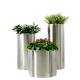 Variety of colors and sizes custom outdoor metal flower pot planter cute