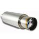 Round 2.5  Inlet  4 Outlet Stainless Steel Exhaust Muffler