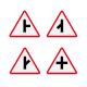 Custom Compulsory Reflective Traffic Signs Octagon Triangle