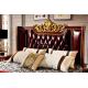 Classic Design Solid Wood Bedroom Furniture Antique Luxury Carved Wooden Bed