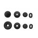 Electric / Automotive Rubber Parts Fastener Seal Customized Dimension For Sealing