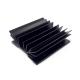 Anodized Black Aluminum Extruded Heat Sink High Precision Durable