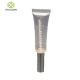 Transparent Empty Lip Gloss Tubes Silver UV Screw Cap With Lip Brush