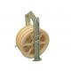 Large Diameter Conductor Stringing Blocks Bundled Half Lined Steel Wire Rope