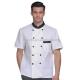 Amazon Hot Sale Catering Uniforms White Long Sleeve Chef Jacket Chef's Clothing