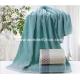 Customized soft holiday big blue bath towels with dobby