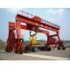 High Strength Heavy Duty Rubber Tyred Gantry Crane 80 Tons For Outdoor