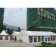 Hanging Ripples Outdoor Event Tent , Steel Structure Tent Transparent PVC Fabric Windows