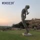 Embracing Sky Man Bronze Statues Sculpture 3D Design