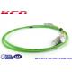 Simplex Sc To Lc Fiber Patch Cable Single Mode / Multimode OM5  Green Color